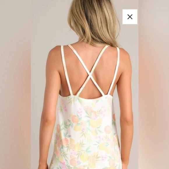 Z Supply In The Swing White Citrus Strappy Tank Top NWT - Picture 5 of 16